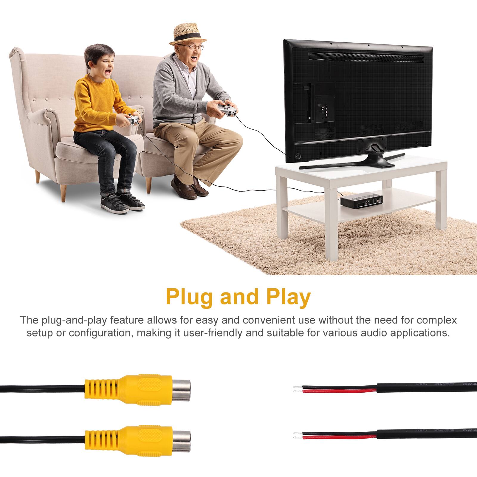 Plug and Play

The plug-and-play feature allows for easy and convenient use without the need for complex setup or configuration, making it user-friendly and suitable for various audio applications.