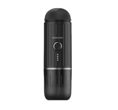 Front. Conano - Fast self-heating Portable Electric Espresso Coffee Maker, 2 IN 1 Extraction, Support Ground Coffee and Capsule - Grey.