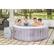 Angle. Bestway - 71 x 26 Inch 4 Person Inflatable Cancun AirJet Hot Tub Pool Spa - Gray.