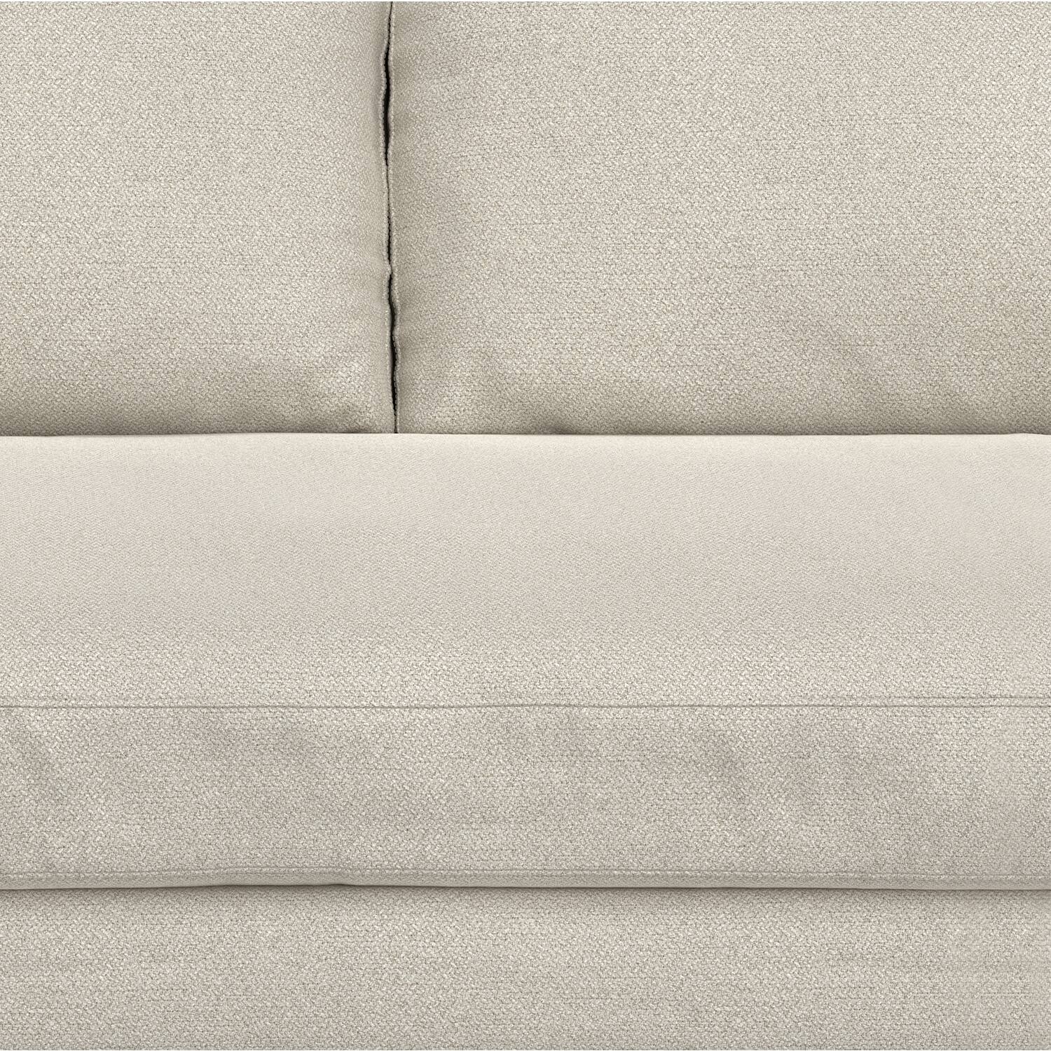 Alt View 1. Simpli Home - Morrison 72 inch Wide Mid-Century Modern Loveseat Sofa in Cream White Woven-Blend Fabric - Cream White.