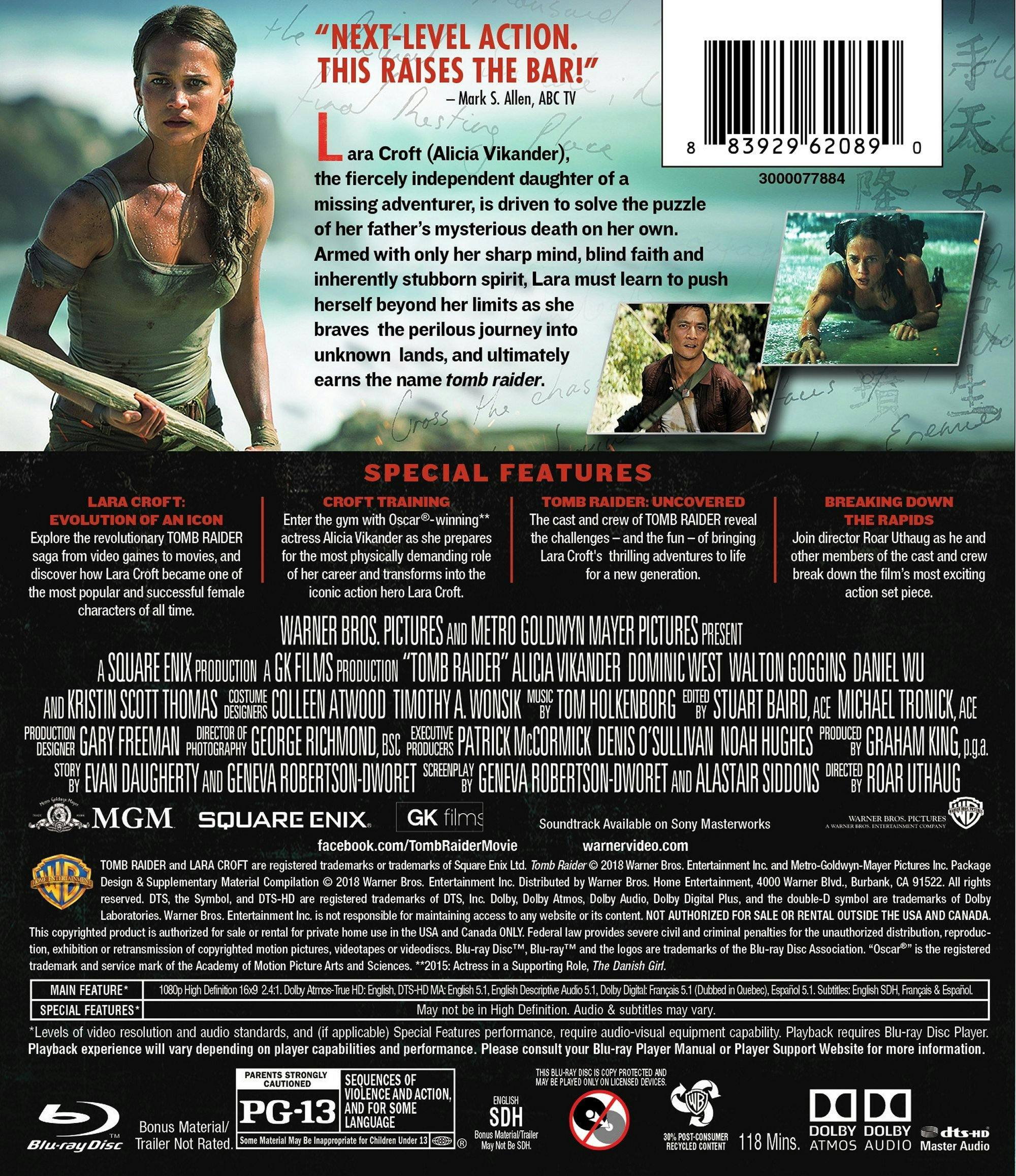 Back. Tomb Raider [Blu-ray].
