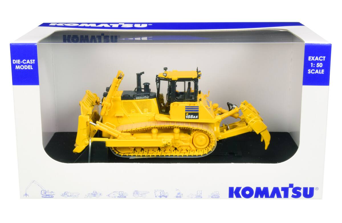 KOMATSU  
DIE-CAST MODEL  
EXACT 1:50 SCALE  
KOMATSU  
155AX  
Chickenter  
400  
R KOMATSU