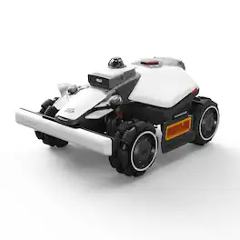 MAMMOTION - LUBA mini 2 AWD 1500H Robot Lawn Mower, 0.37Acres,360° LiDAR+Dual-Cam AI Vision, 80% Slopes,2.2-4.0in Cut - White