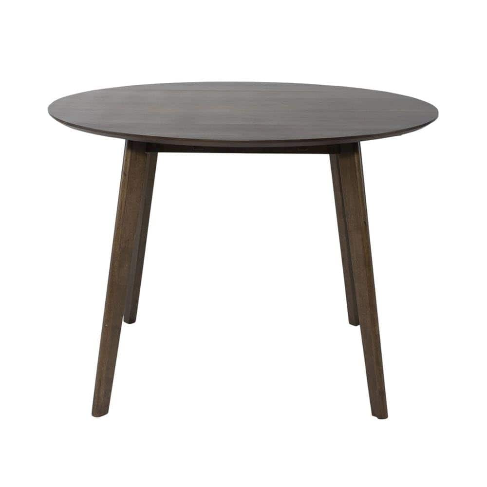 Starlight Canyon Home - Round Dining Table with Drop Leaves – Small Round Kitchen Table - Brown