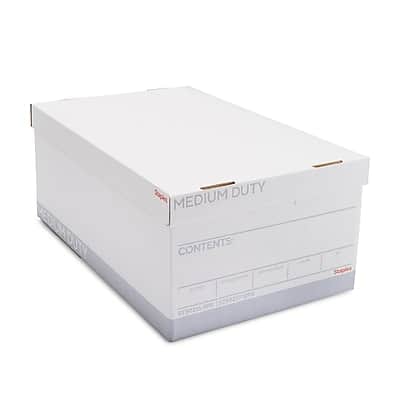 Staples - Medium Duty File Box, Lift Off Lid, Legal, 12/Carton (TR59217) - White/Gray price history on PriceWatchPro