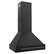 Angle. ZLINE - 30" Range Hood - Black.