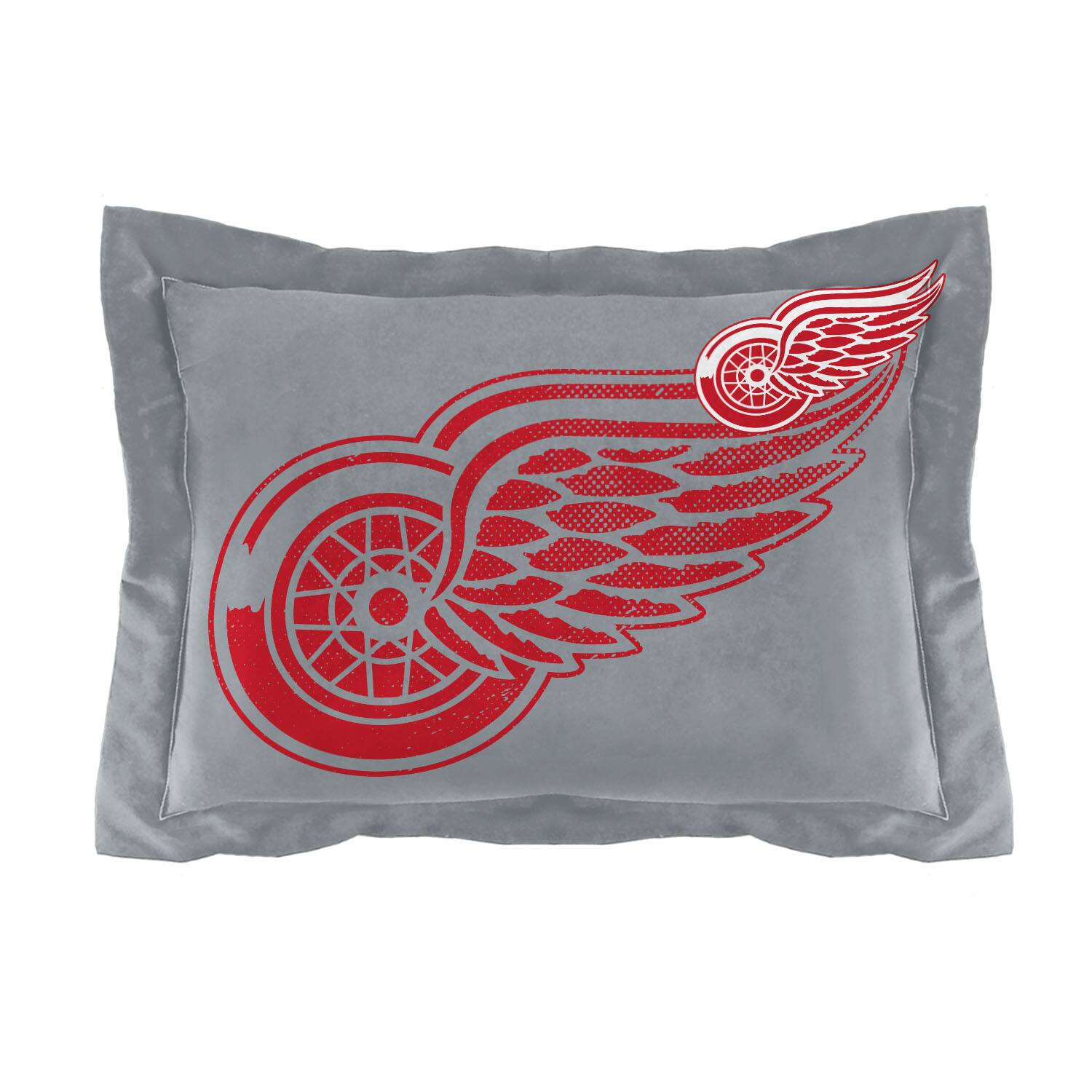 Left. Sweet Home Collection - NHL Detroit Red Wings Comforter & Pillow Sham Set- Twin/Twin XL - Multicolored.