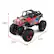 The image features a red Jeep Wrangler toy, which is a 7.25" Ag 1g Jeep Wrangler. The toy is displayed on a white background, and it is accompanied by a ruler that measures 7.13" and 11.5".