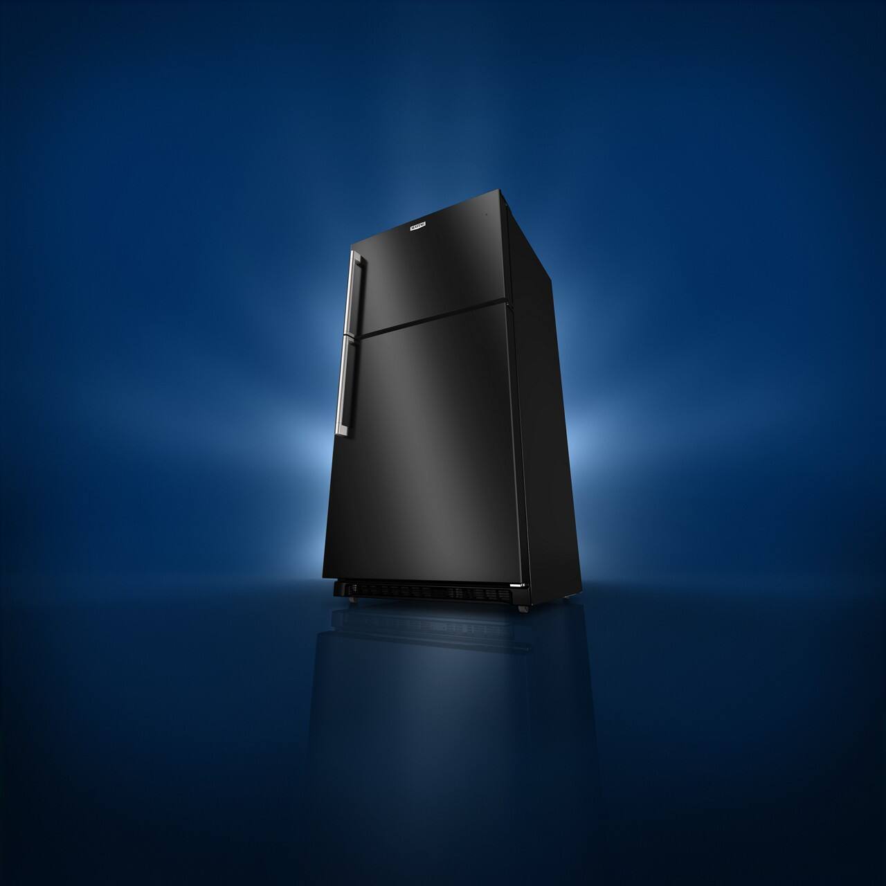 Alt View 1. Maytag - 21 Cu. Ft. Top-Freezer Refrigerator with Garage Mode - Black.