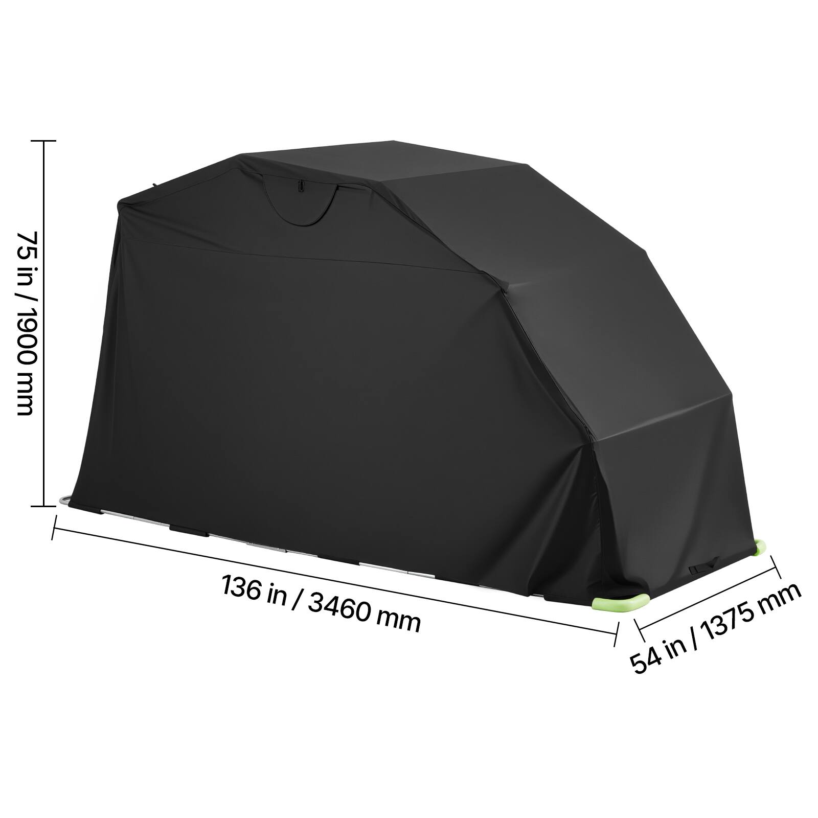 75 in / 1900 mm  
136 in / 3460 mm  
54 in / 1375 mm