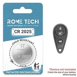 RomeTech - Replacement Battery for Key Fob - Subaru Impreza 1999-2014 - 2 Pack