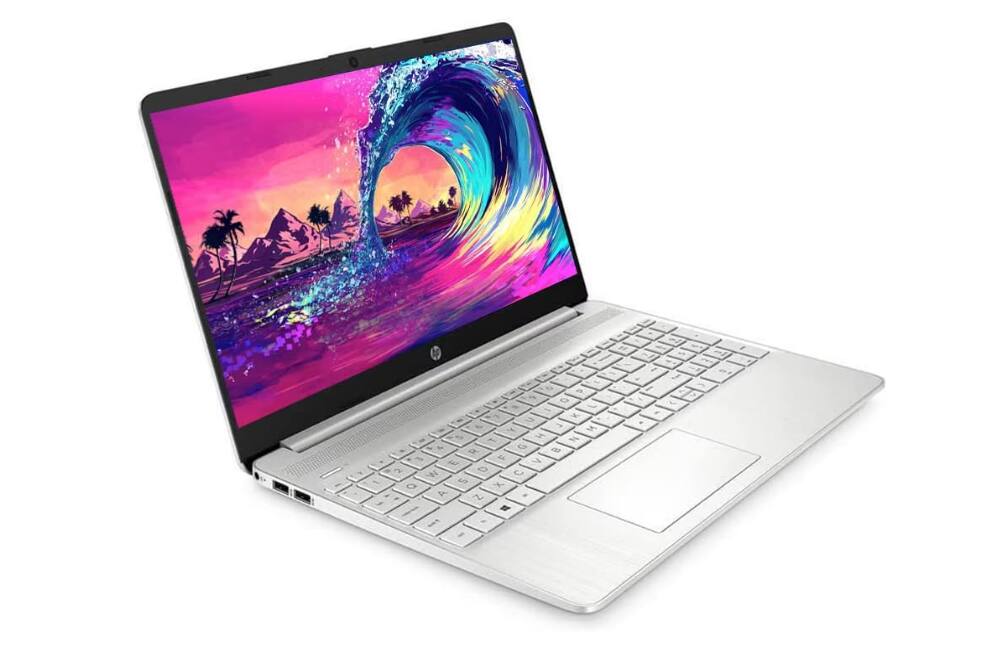 Left. HP - HP Laptop 15-dy2791wm 6M0Z6UA 15.6"HD i3-1115G4 8GB RAM 256GB PCIe SSD W11H in S mode SLV - silver.