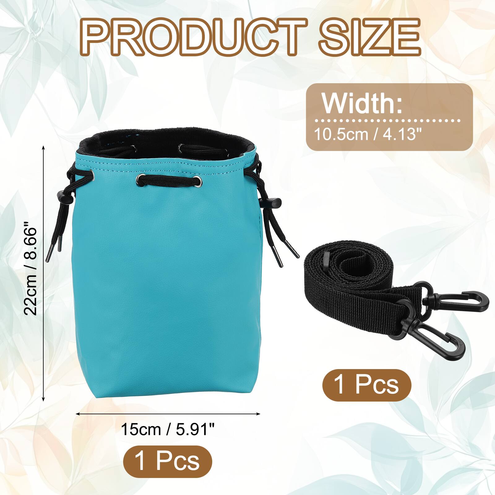 PRODUCT SIZE  
Width: 10.5cm / 4.13"  
Height: 22cm / 8.66"  
Depth: 15cm / 5.91"  
1 Pcs