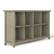 Front. Simpli Home - Acadian 8 Cube Storage Sofa Table - Distressed Grey.