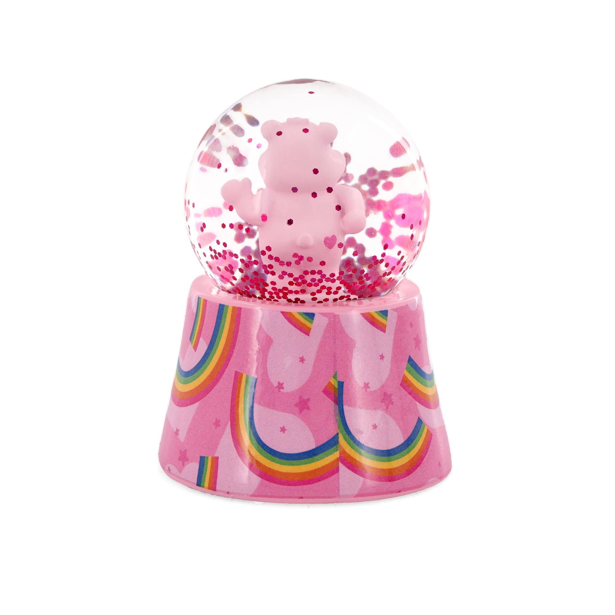Alt View 10. Care Bears - Care Bears Cheer Bear Mini Light-Up Snow Globe | 3 Inches Tall - Pink.