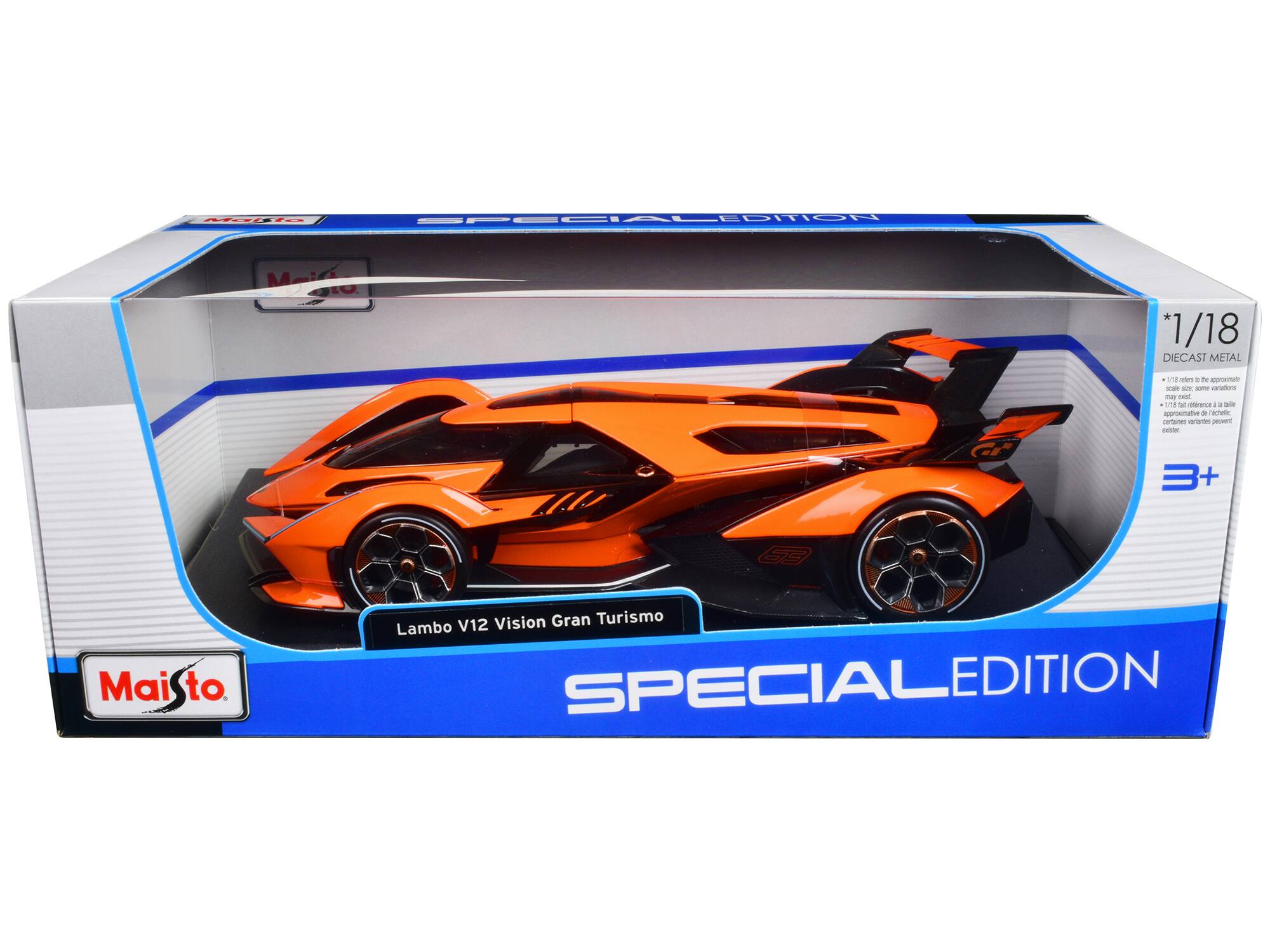 Maisto 1/18 DIECAST METAL - Lamborghini V12 Vision Gran Turismo - SPECIAL EDITION