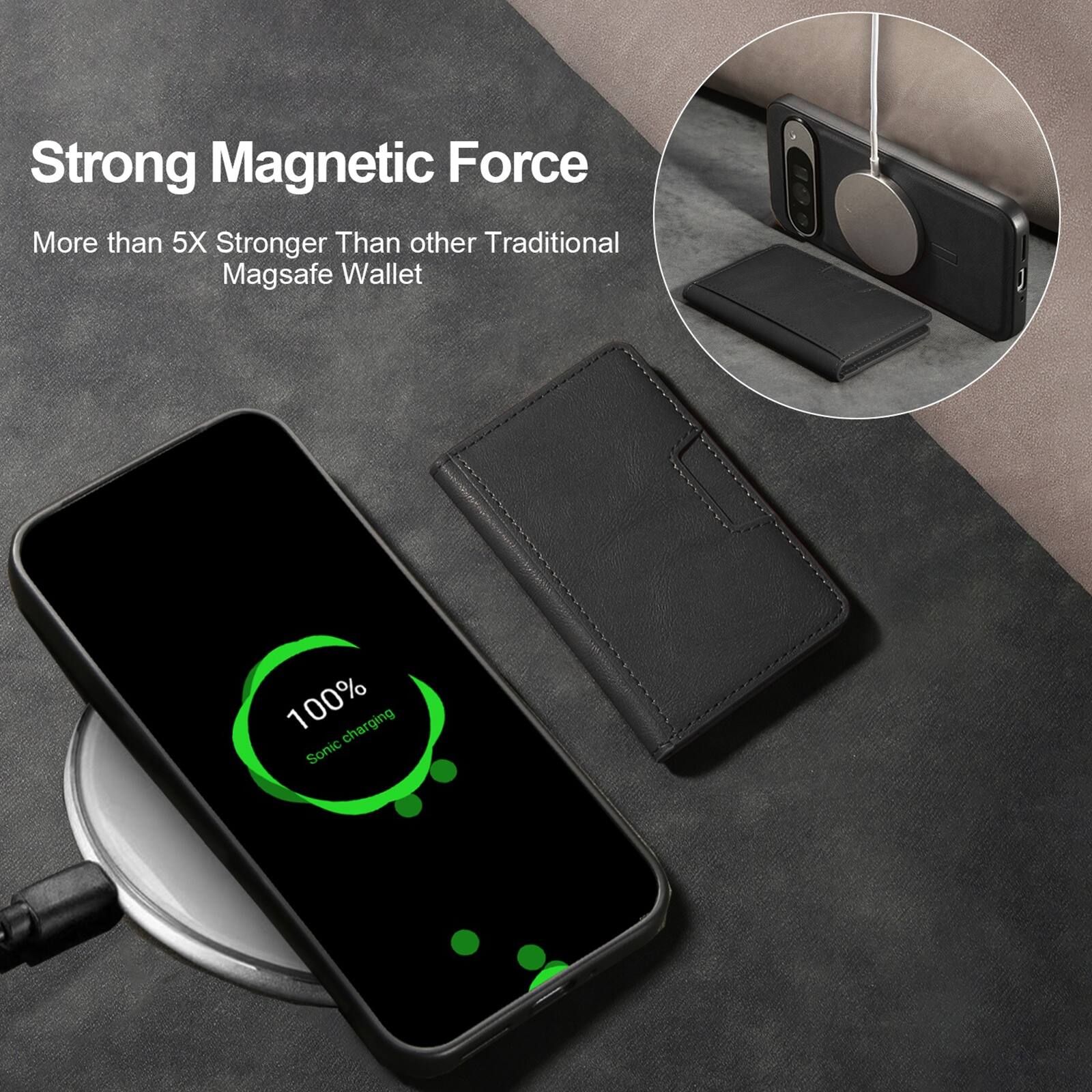 Strong Magnetic Force  
More than 5X Stronger Than other Traditional Magsafe Wallet  

100% charging Sonic