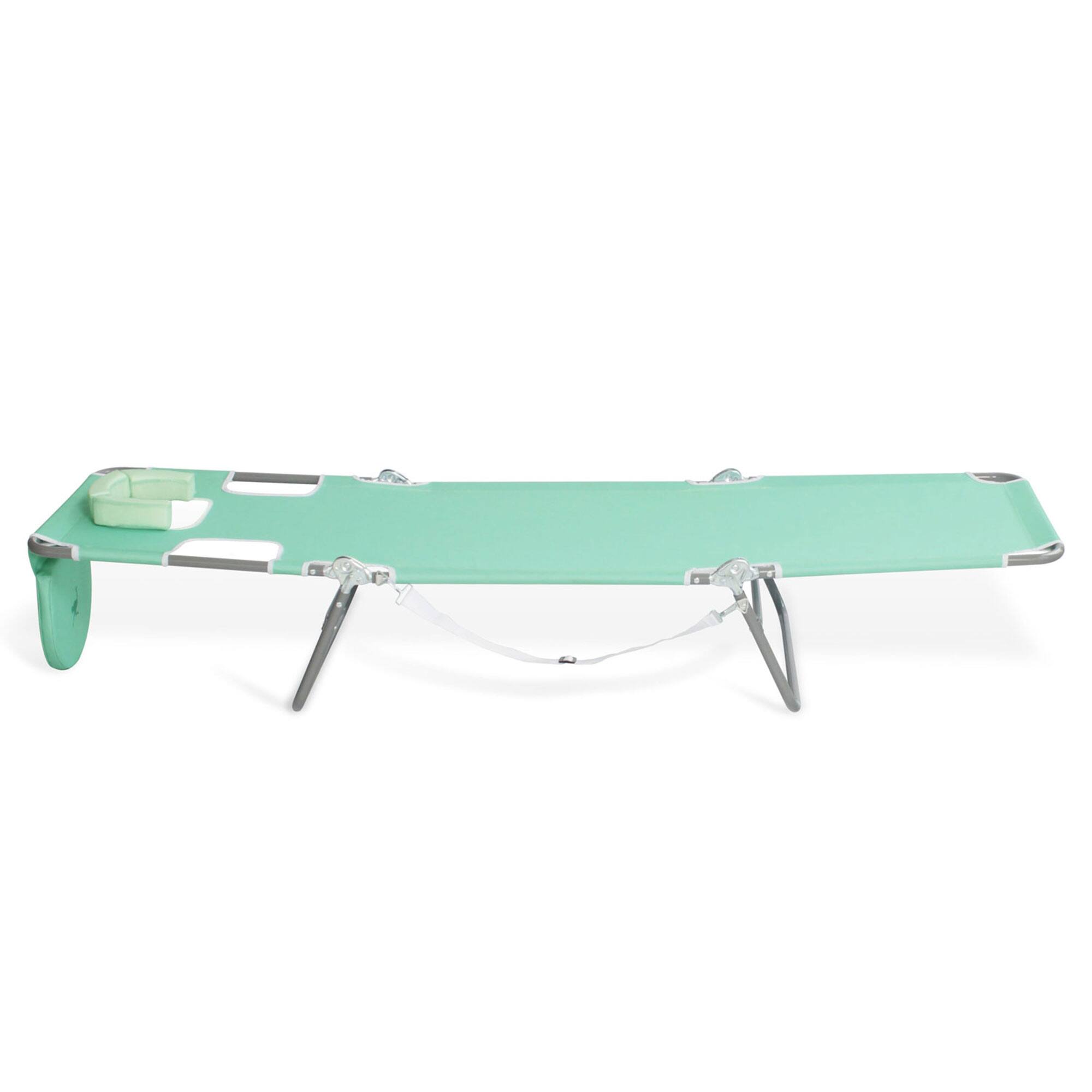 Alt View 2. Ostrich - Ostrich Chaise Lounge Folding Sunbathing Recliner Beach Chair, Teal (4 Pack) - Teal.