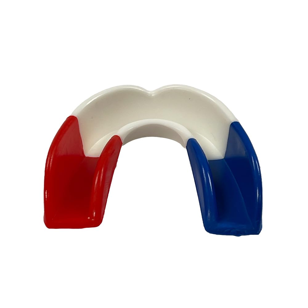 Alt View 3. Amber Sporting Goods - Custom Fit Sports Mouthpiece for MMA & Boxing, Comfortable Protection, Red/White/Blue – Pack of 100 - Red/White/Blue.