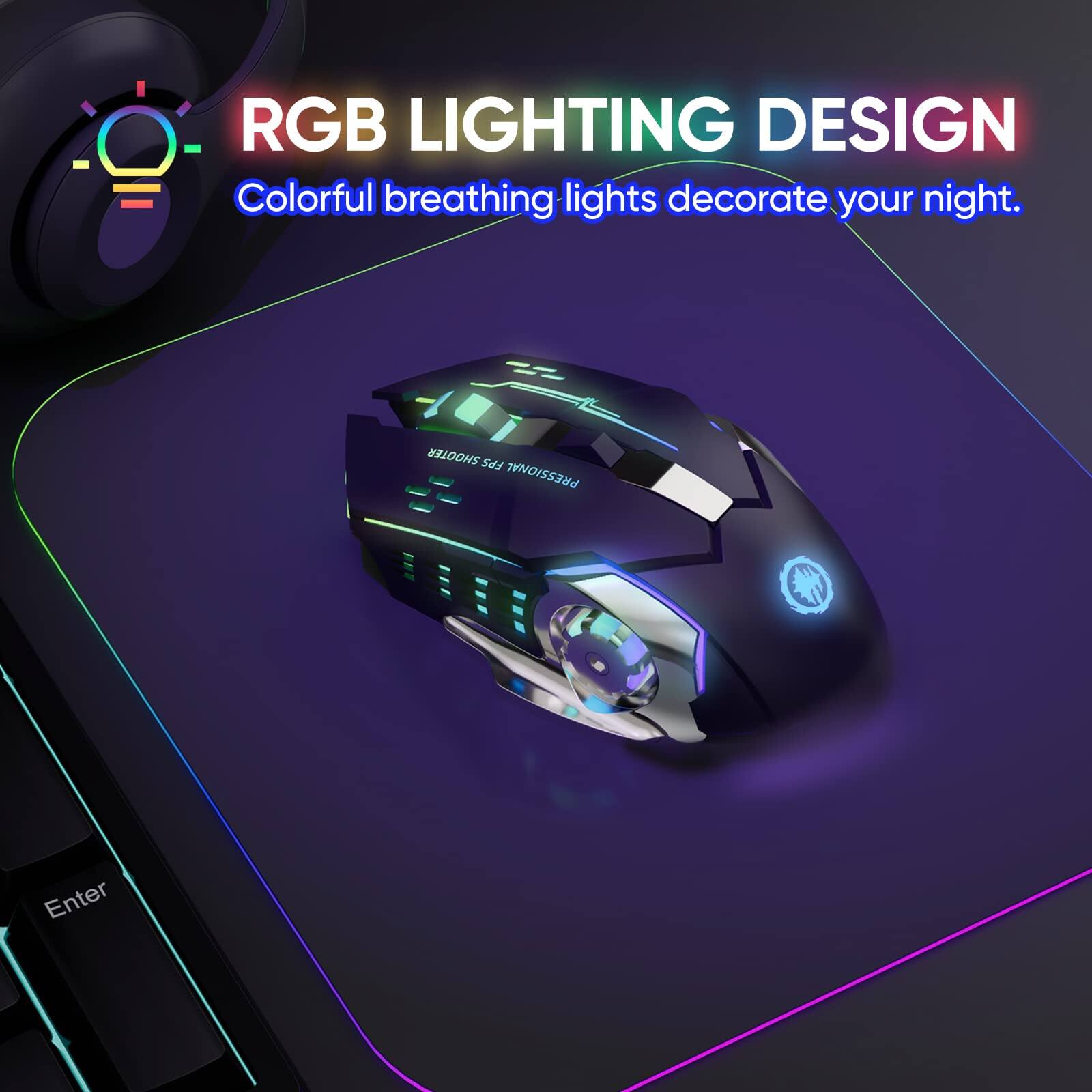 RGB LIGHTING DESIGN  
Colorful breathing lights decorate your night.