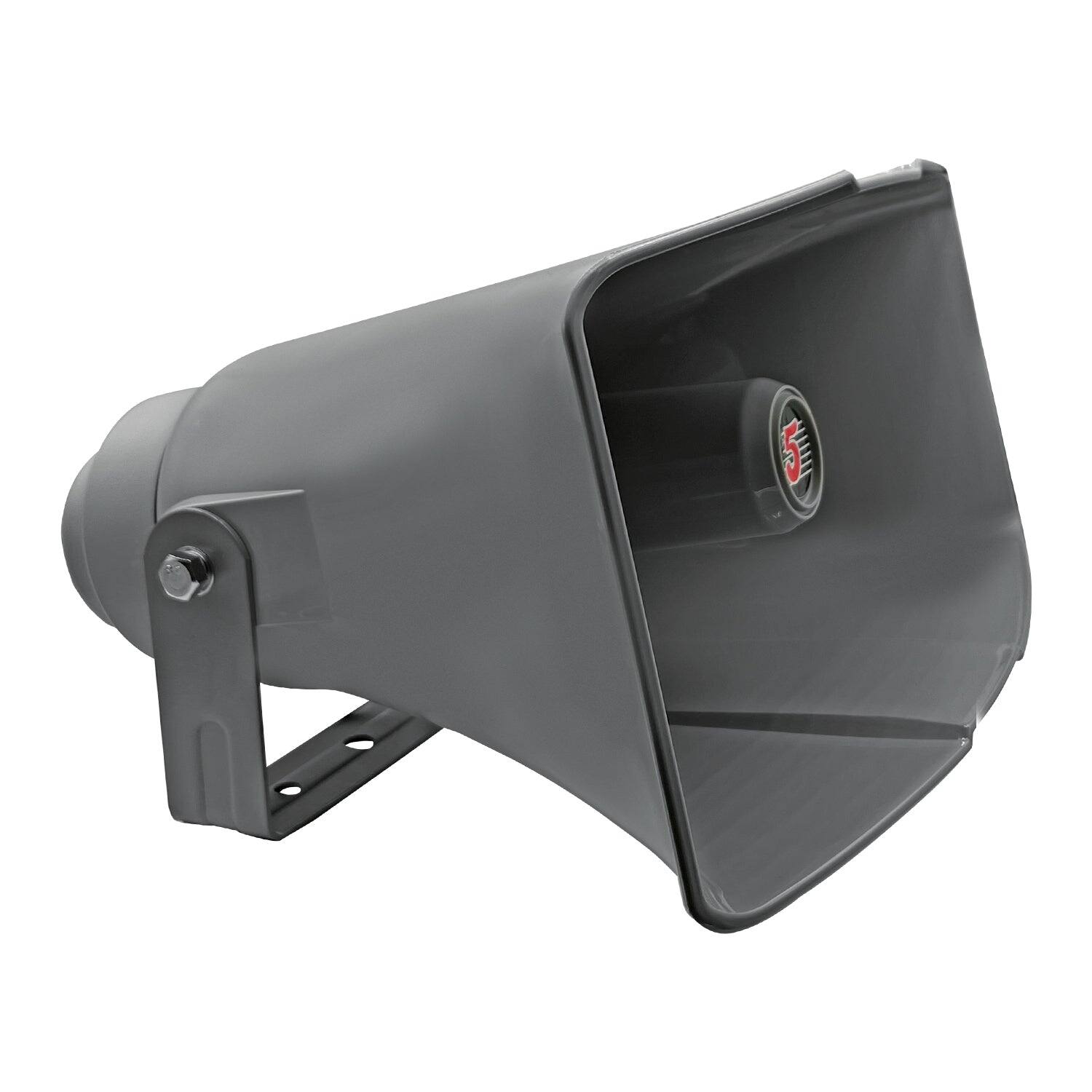 Front. 5 CORE - 5Core PA Speaker 16" 400W Bull Horn Loud Audio Horn System - Gray.