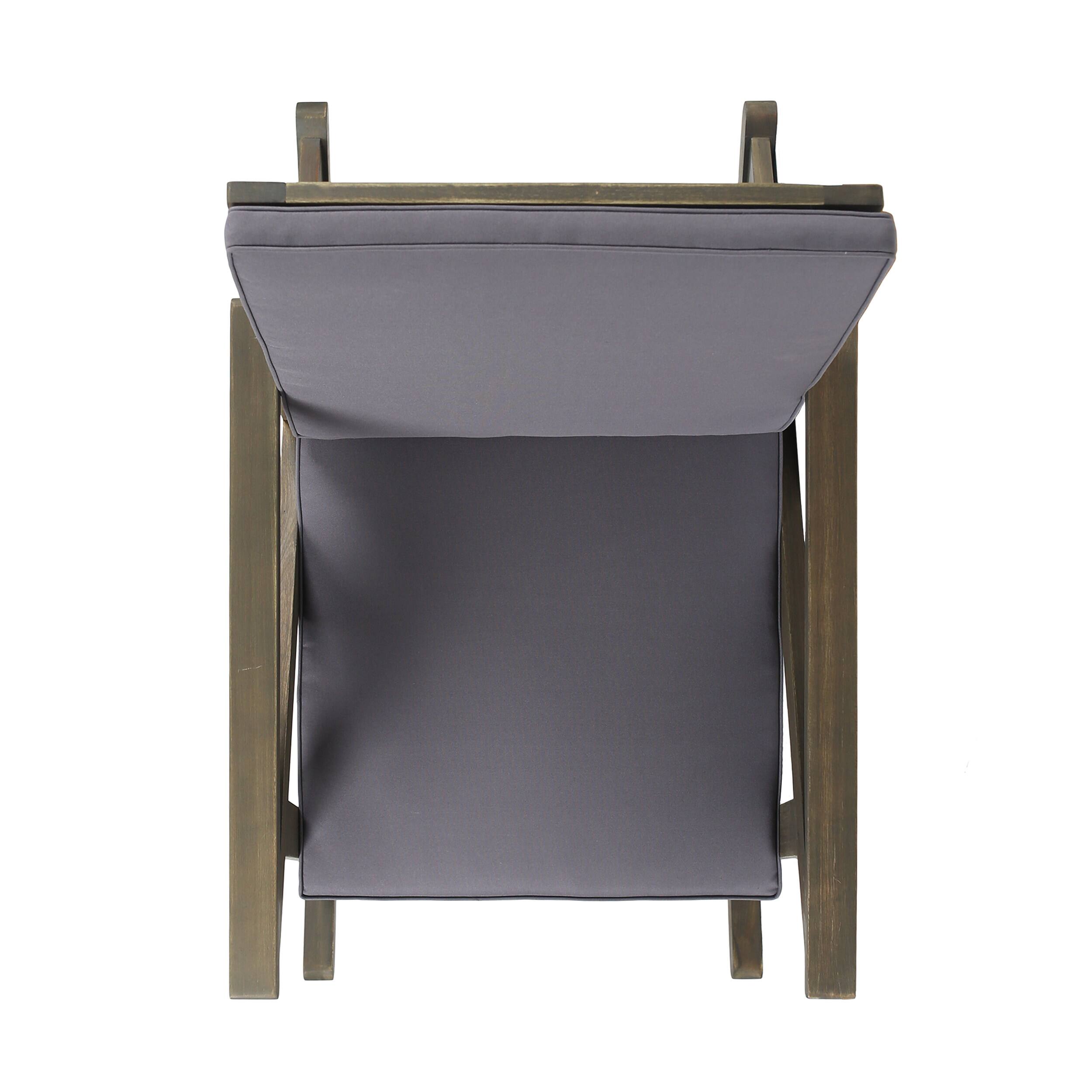 Alt View 6. Siljoy - GUS ROCKING CHAIR - Grey.