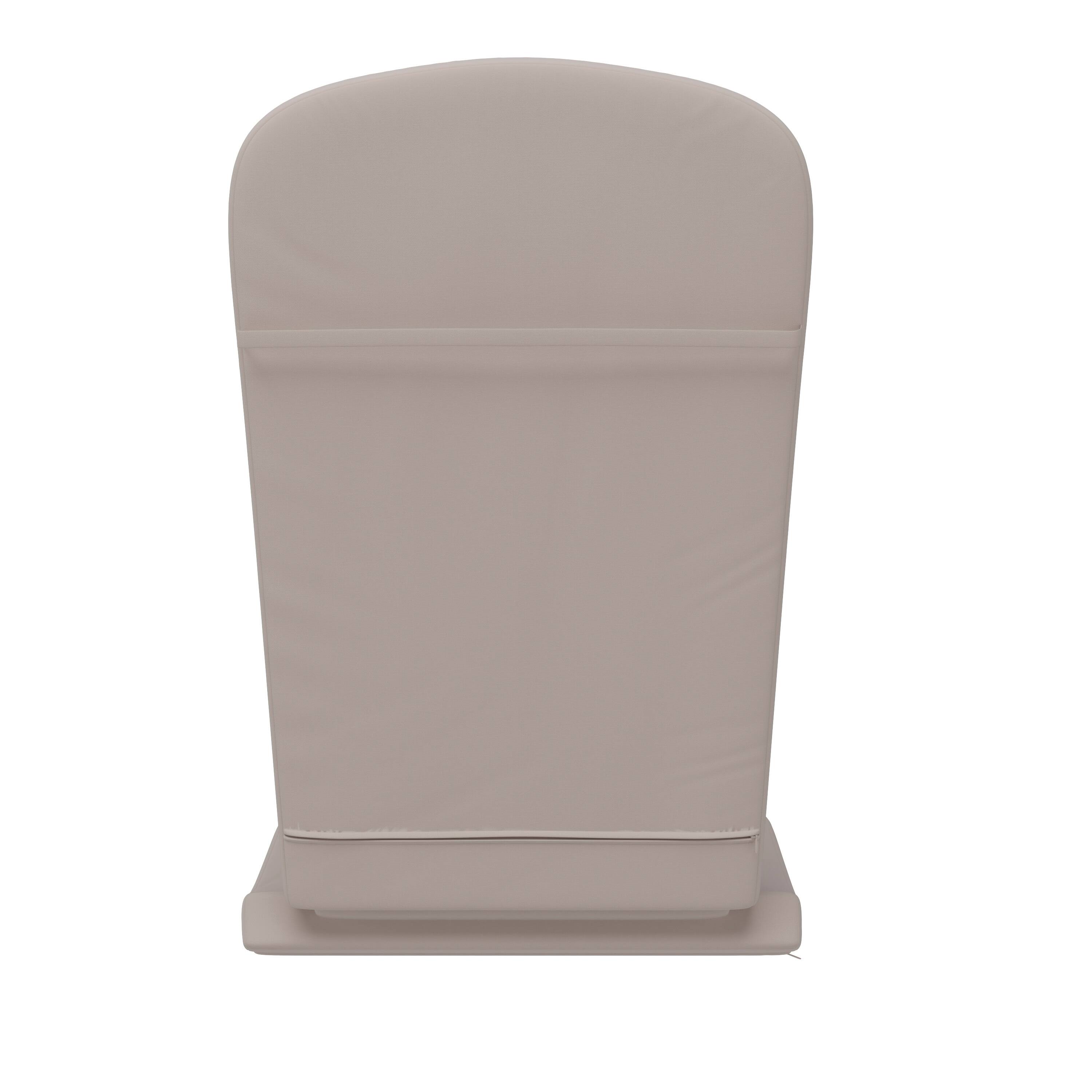 Alt View 8. Emma + Oliver - Hammond All-Weather Indoor and Outdoor Cushions for Adirondack Chairs and High Back Patio Chairs - Cream.
