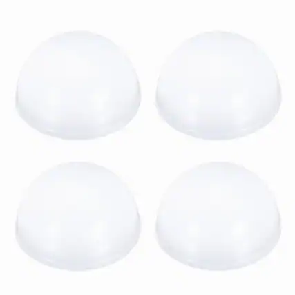 Front. Unique Bargains - Rubber Speaker Isolation Feet, 0.71"x0.39" Anti-Vibration Pad with Adhesive for Turntable Subwoofer 4pcs - Transparent.