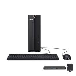 Acer - Aspire Desktop, Intel Celeron N4505, 16GB RAM, 1TB SSD+1TB Dock Set, Keyboard & Mouse, WiFi6, Win 11 Pro - Black