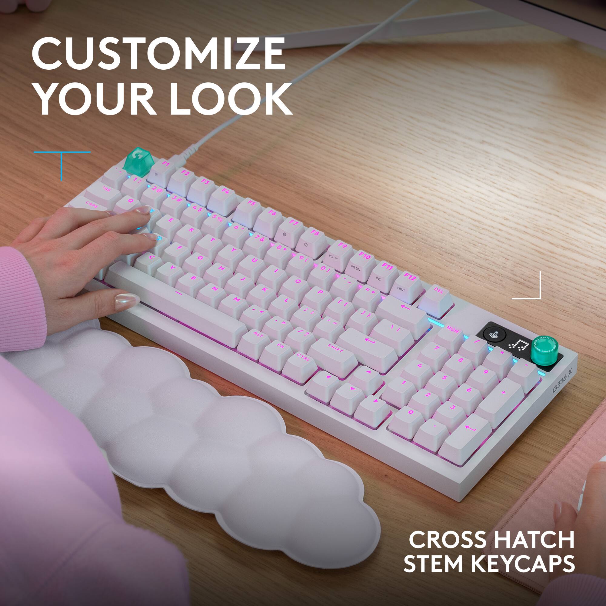 CUSTOMIZE YOUR LOOK

CROSS HATCH STEM KEYCAPS