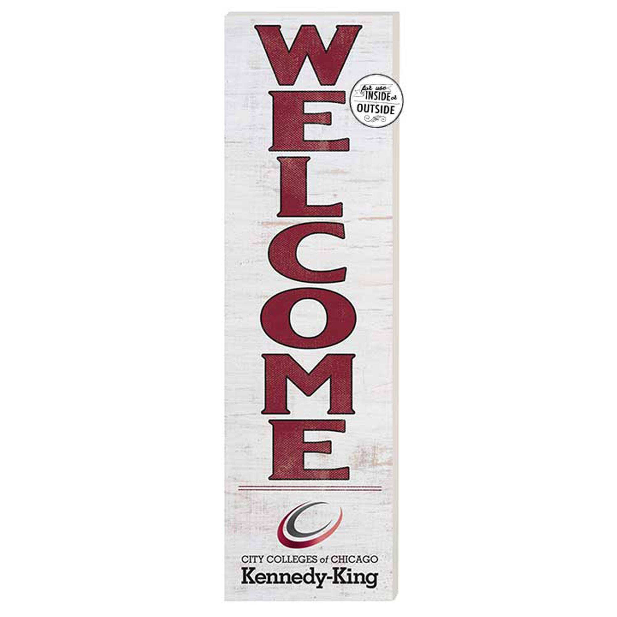 Kennedy-King College Statesmen 10'' x 35'' Indoor/Outdoor Welcome Sign