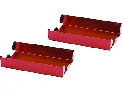 Front. CONTROLTEK - Coin Tray, 1 Compartment, Red - Red.