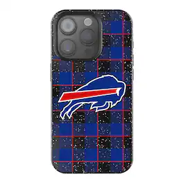 Keyscaper - NFL - Buffalo Bills Plaid Bling iPhone Case - 15 Pro Max - Black