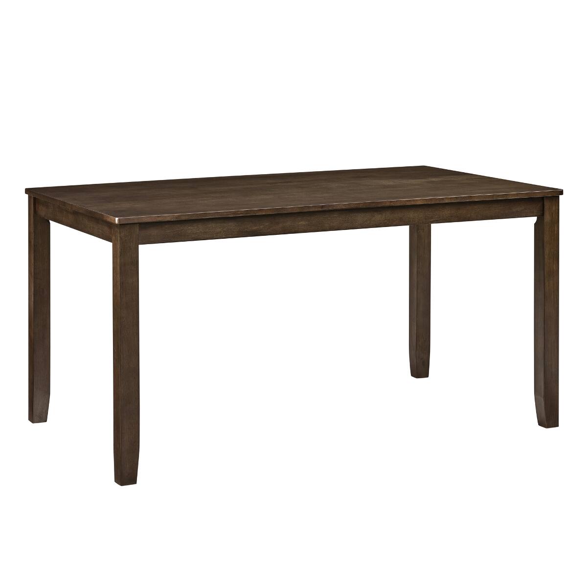 Alt View 6. Loheer - Loheer 7-Piece Dining Table Set for 6, Walnut Rectangular Table with Upholstered Chairs - Walnut.
