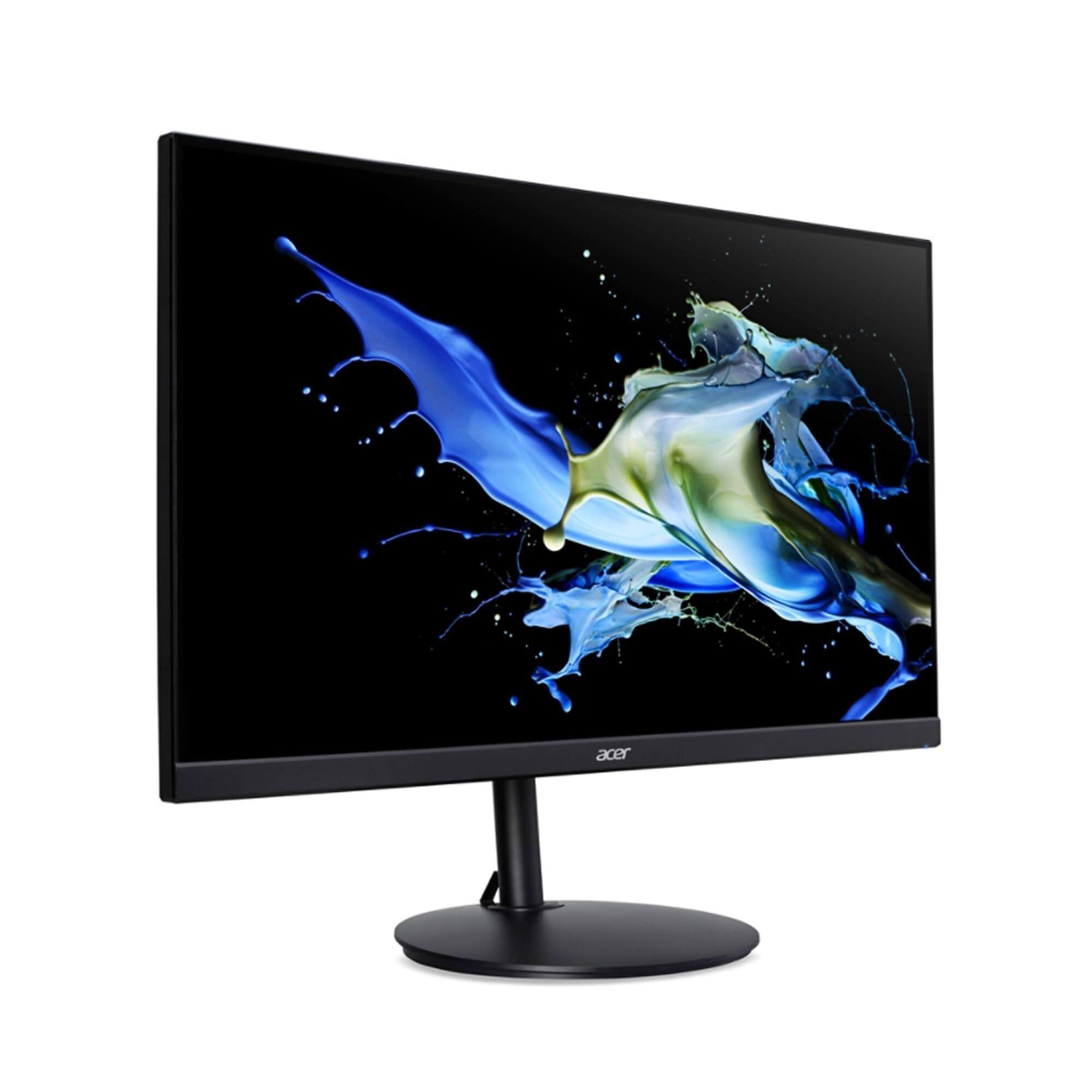 Angle. Acer - CB272U 27" Widescreen Monitor IPS 2560x1440 100Hz 1ms 350nit HDMI DisplayPort - Black.