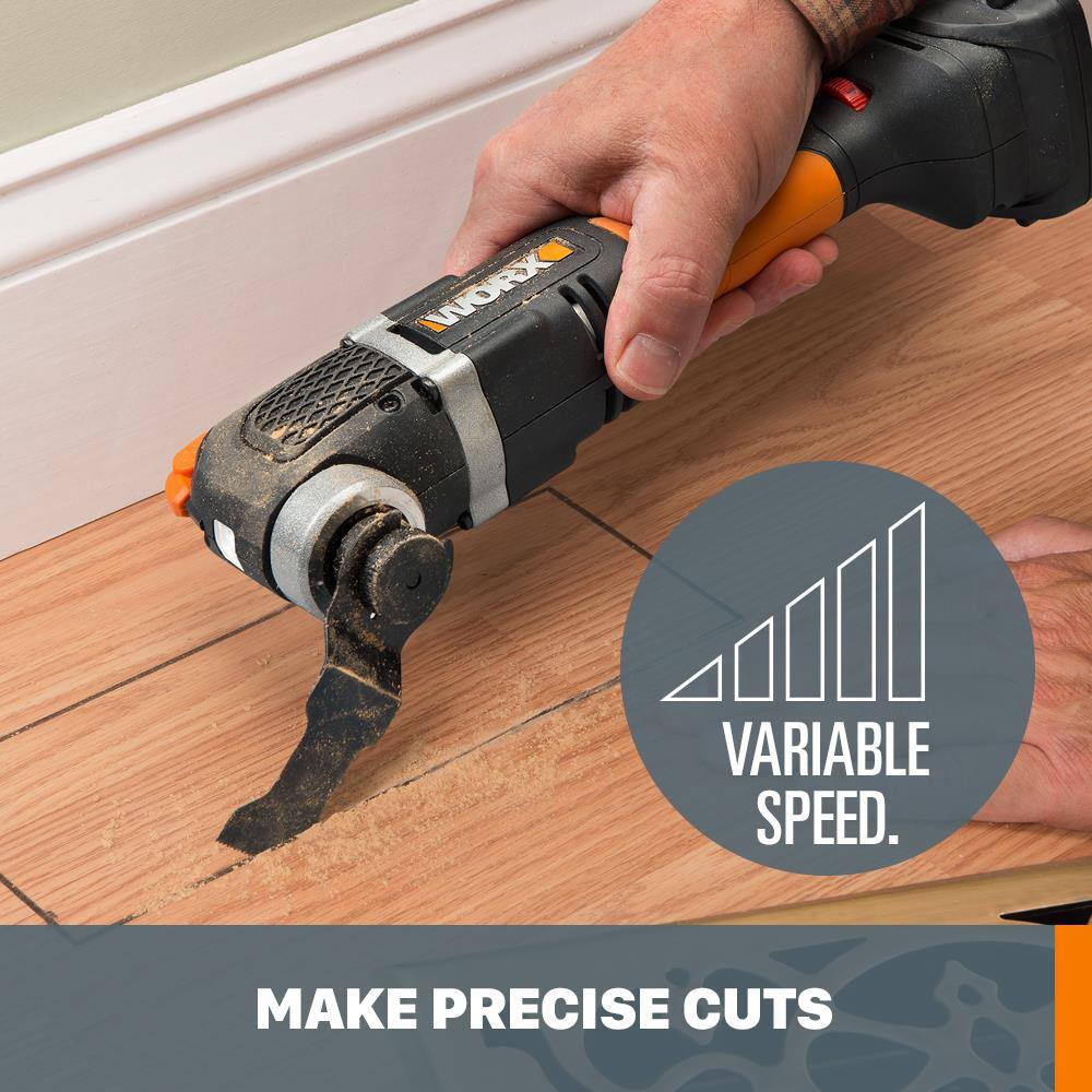 WORK VARIABLE SPEED. MAKE PRECISE CUTS