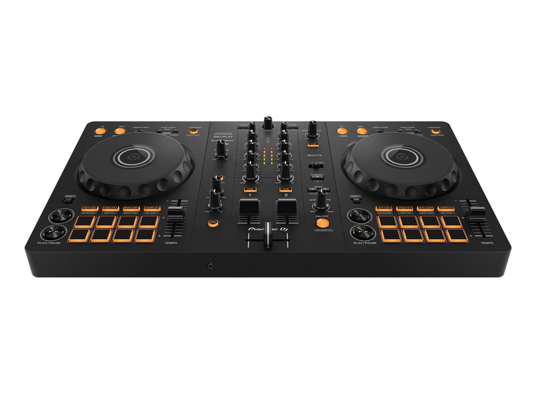 Alt View 12. Pioneer DJ - DDJ-FLX4: 2-Channel DJ Mixer - Black.