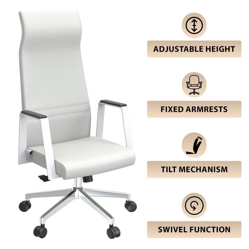 - Adjustable Height
- Fixed Armrests
- Tilt Mechanism
- Swivel Function