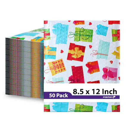 8.5 x 12 Inch
50 Pack
Fosmon