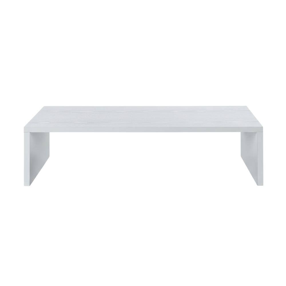Alt View 3. FurniFact - White TV/Monitor Riser for TVs up to 25 Inches with Melamine Veneer - White.