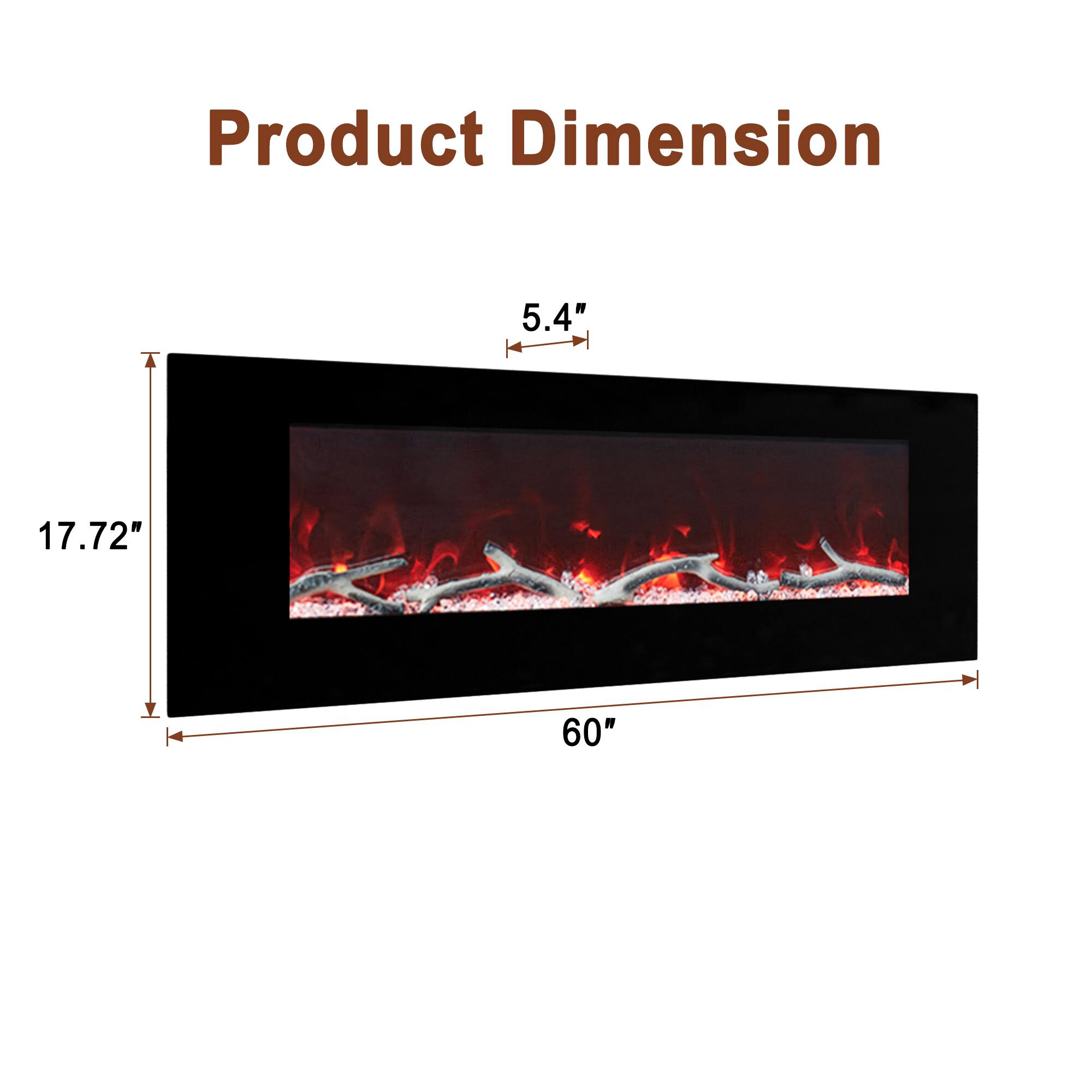 Product Dimension

- Width: 60"
- Height: 17.72"
- Depth: 5.4"