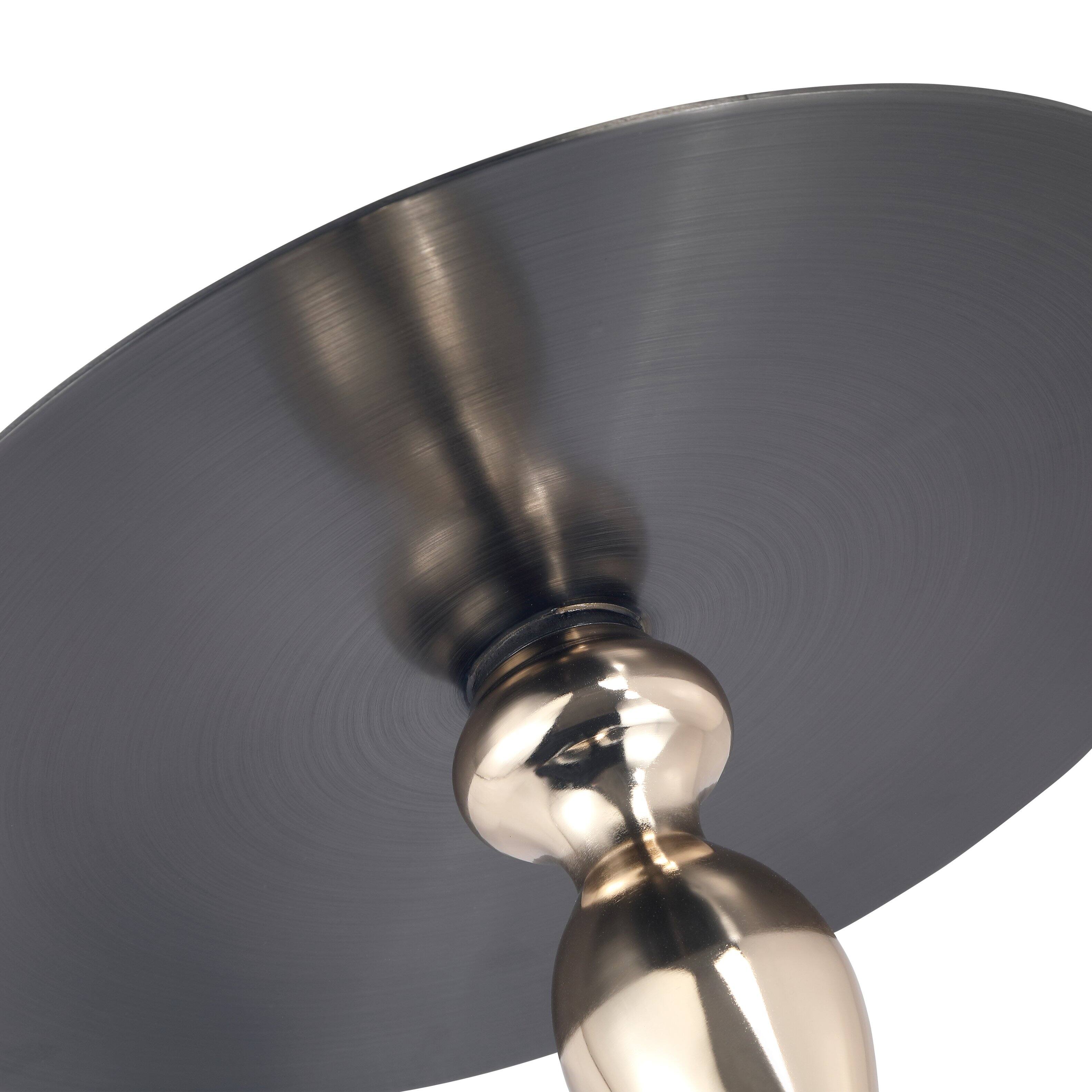 Alt View 9. LeisureMod - Savoy Black Circular Top End Table with Powder Coated Finish for Living Room/Offices - Shiny Black.