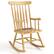 Alt View 4. Gymax - Gymax Solid Wood Rocking Chair Porch Rocker Indoor Outdoor Seat Glossy Finish Black Natural - Natural.