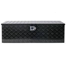 Boyel Living - Black 48x15x15-Inch Aluminum Heavy-Duty Truck Bed Underbody Tool Box