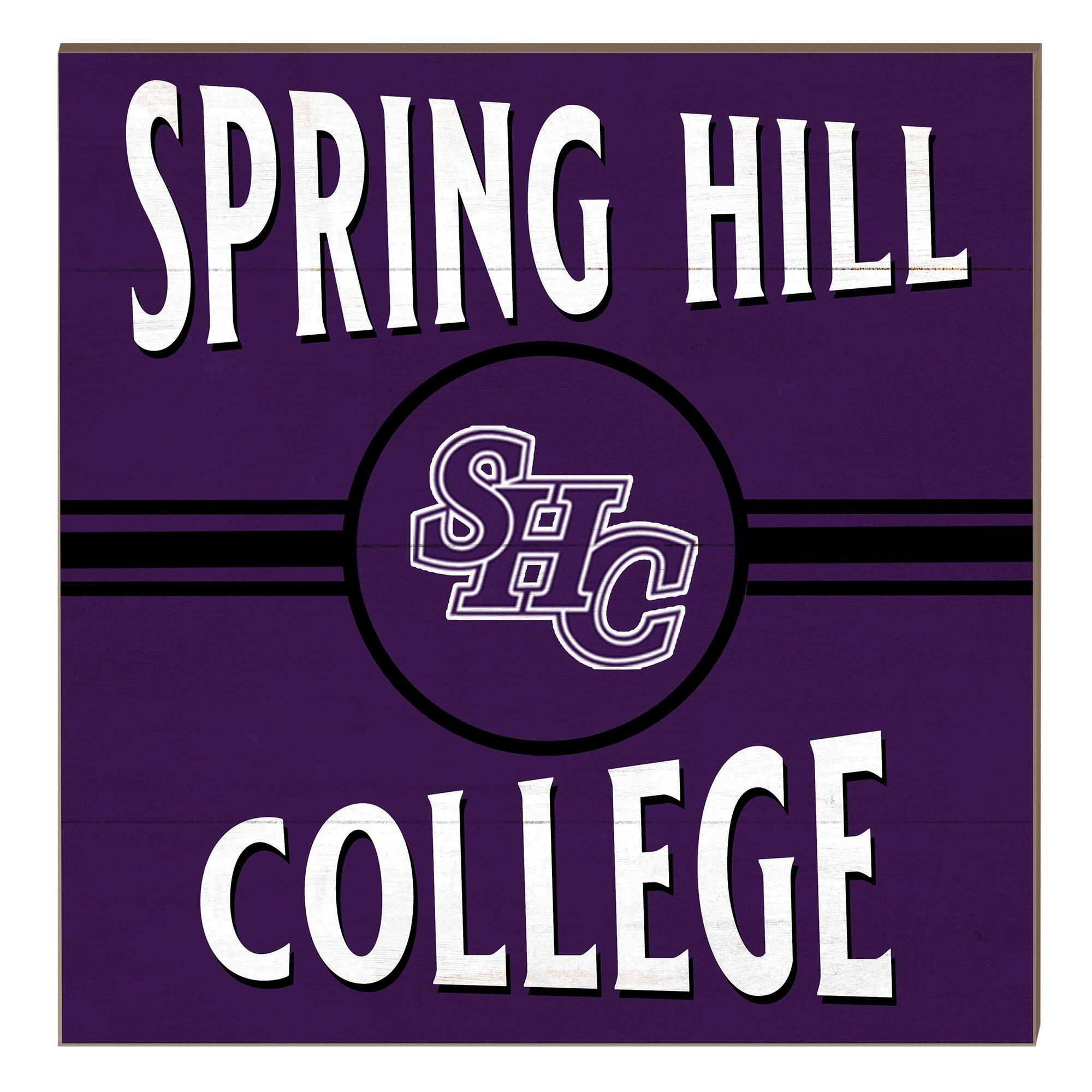 Spring Hill Badgers 10" x 10" Retro Team Sign