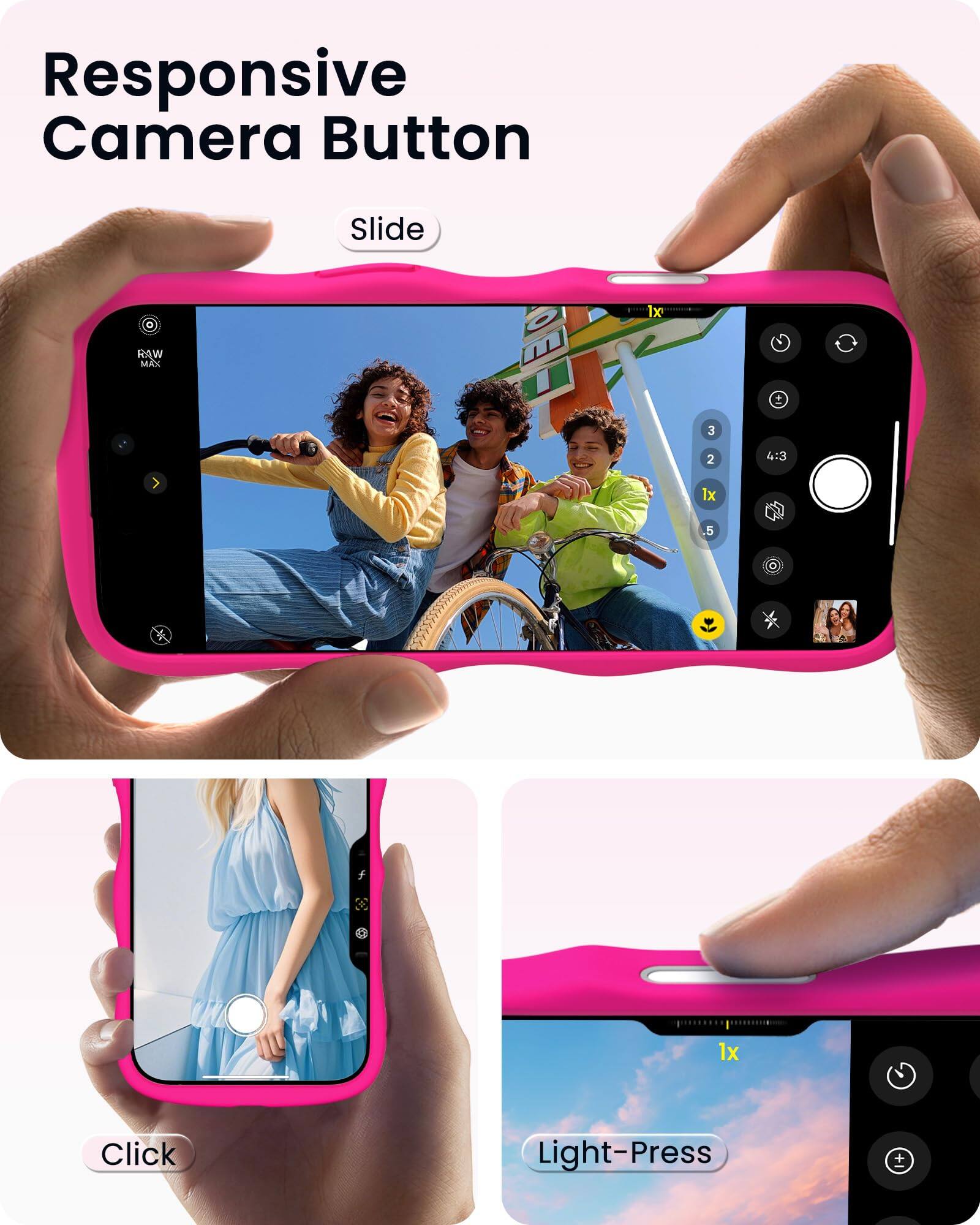 Responsive Camera Button

Slide

RAW MAX

1x 3 2 4:3 1x .5

Click

Light-Press