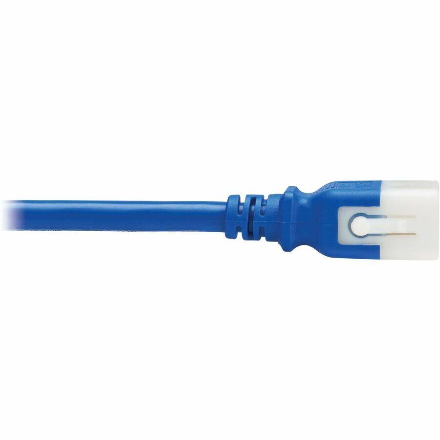 Alt View 4. Tripp Lite - PDU POWER CORDS C19 P-LOCK C20 HEAVY-DUTY 20A 12AWG 4FT BLUE 6PACK - Blue.