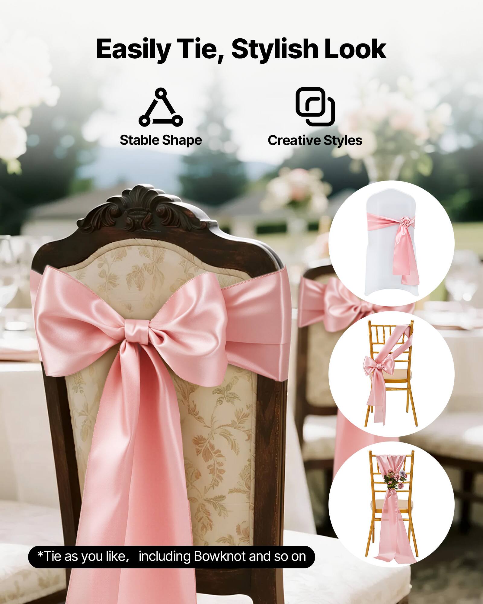 Easily Tie, Stylish Look

- Stable Shape
- Creative Styles

*Tie as you like, including Bowknot and so on