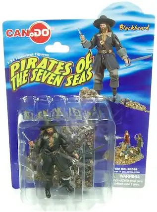 CAN DO™
1:24 Historical Figures
PIRATES OF THE SEVEN SEAS
Blackbeard
ITEM NO. 20066
OVER 14 COLLECTABLE ITEM
WARNING: CHOKING HAZARD - Small parts. Not for children under 3 years.