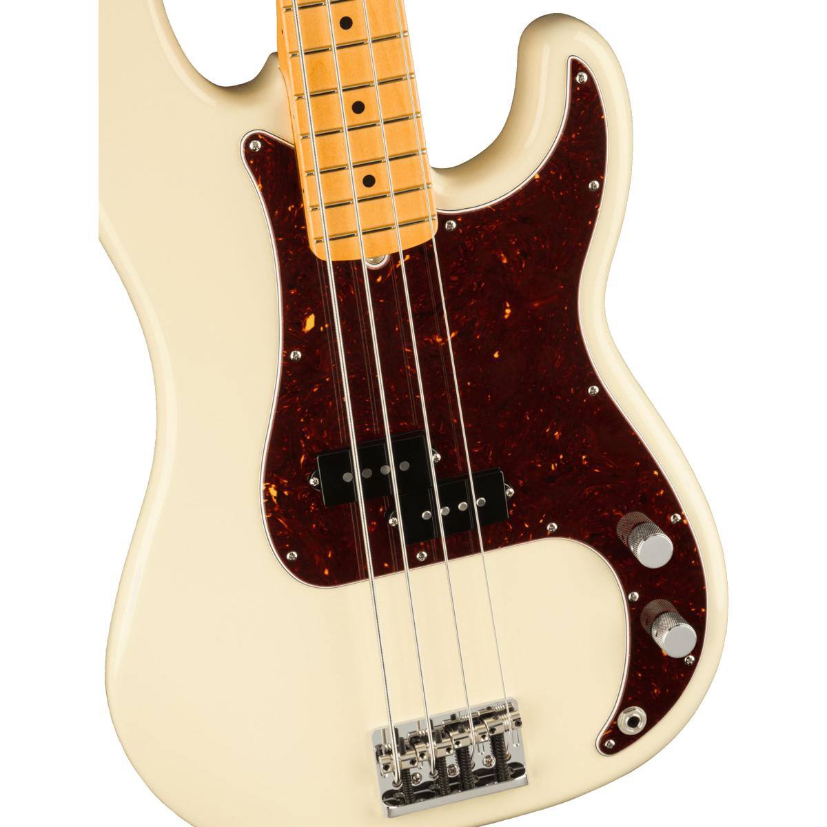 Alt View 2. Fender - Fender American Professional II Precision Bass Guitar, Maple Fingerboard, Olympic White.